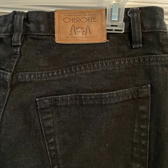 Vintage Cherokee Black Denim Relaxed Dad Jeans - Picture 9 of 16